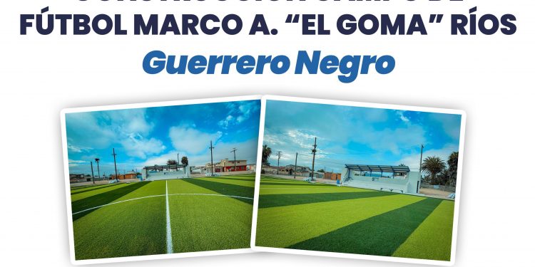 ANUNCIA EDITH AGUILAR ENTREGARÁ OBRA DE CONSTRUCCIÓN DE ESTADIO EN GUERRERO NEGRO.