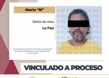 QUEDA EN PRISIÓN PREVENTIVA POR ROBO EN LA PAZ