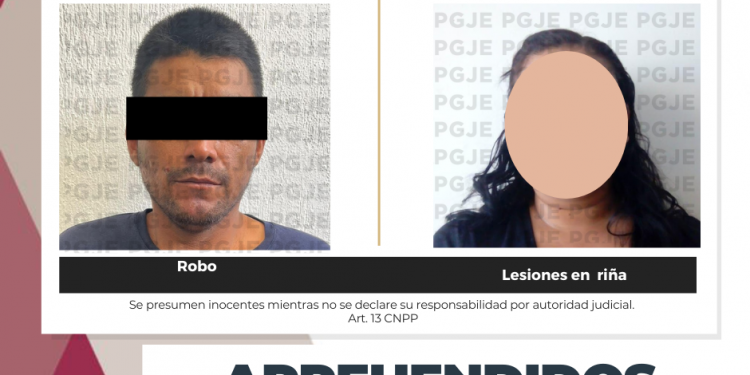 APREHENDE PGJE A DOS IMPUTADOS POR DIVERSOS DELITOS