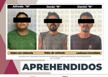 CUMPLIMENTA PGJE 3 ÓRDENES DE APREHENSIÓN