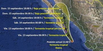 AVISO DE CICLÓN TROPICAL EN EL OCÉANO PACÍFICO