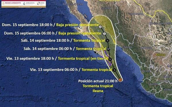 AVISO DE CICLÓN TROPICAL EN EL OCÉANO PACÍFICO