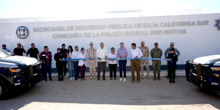 INAUGURA GOBERNADOR COMISARÍA DE LA POLICÍA ESTATAL PREVENTIVA EN MULEGÉ
