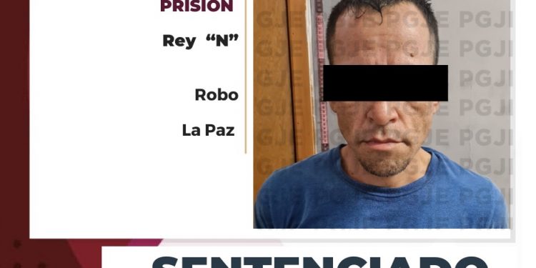 POR ROBO EN LA PAZ REY N PASARÁ MÁS DE 3 AÑOS EN PRISIÓN