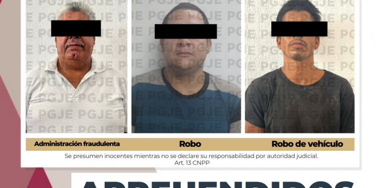 CUMPLIMENTA PGJE TRES ÓRDENES DE APREHENSIÓN