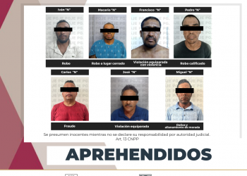 CUMPLIMENTA PGJE 8 ÓRDENES DE APREHENSIÓN