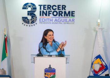 PRESENTA EDITH AGUILAR SU TERCER INFORME DE GOBIERNO