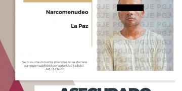 DETIENE PGJE A UN HOMBRE CON METANFETAMINA EN LA PAZ