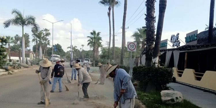 TRABAJA SERVICIOS PÚBLICOS EN LA LIMPIEZA DE VIALIDADES EN SJC, TRAS EL PASO DE LA TORMENTA ILEANA