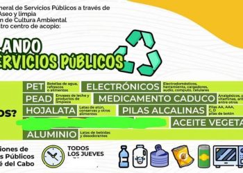 INVITAN A PARTICIPAR EN EL PROGRAMA RECICLANDO CON SERVICIOS PÚBLICOS EN LOS CABOS