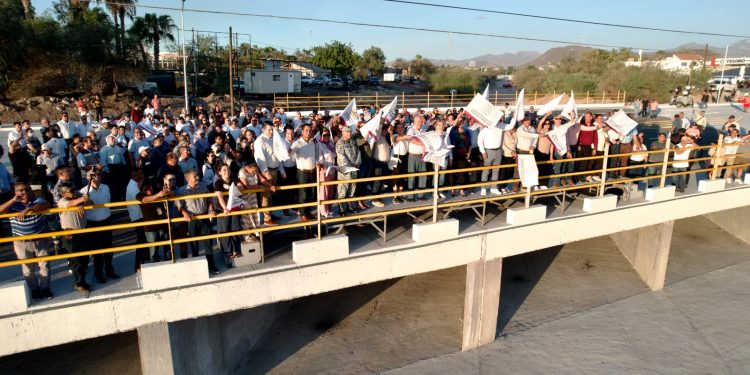ENTREGA DEL NUEVO PUENTE EN BULEVAR LUIS DONALDO COLOSIO; UN COMPROMISO CON LA MOVILIDAD Y SEGURIDAD EN LA PAZ: VMCC
