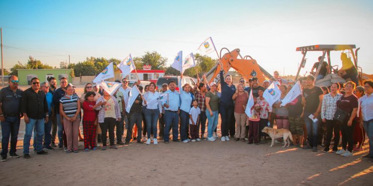 ARRANCA OBRA DE AMPLIACIÓN DE LA RED DE AGUA POTABLE EN LA COLONIA GUERRERO EN VIZCAÍNO.