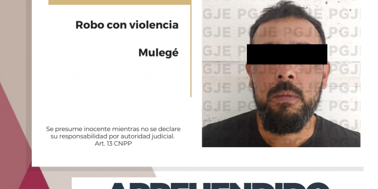 ASEGURA PGJE EN MULEGÉ A UN HOMBRE BUSCADO EN BAJA CALIFORNIA POR ROBO CON VIOLENCIA