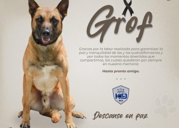 MUERE ELEMENTO CANINO PERTENECIENTE A LA UNIDAD CANINA K9
