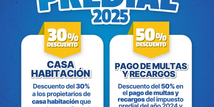 ANUNCIA AYUNTAMIENTO DE MULEGÉ DESCUENTOS EN PAGO DEL IMPUESTO PREDIAL