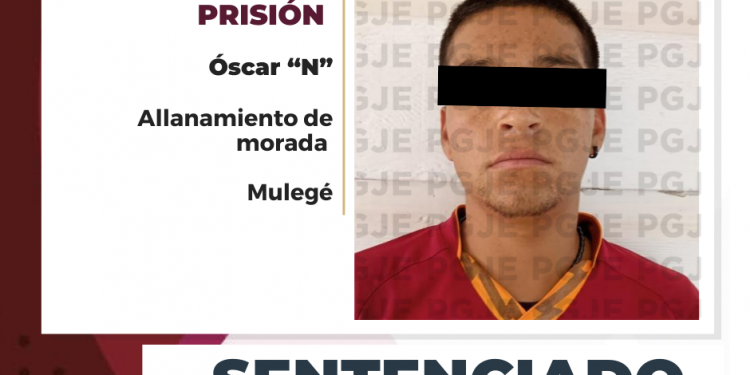 EN PROCEDIMIENTO ABREVIADO OBTIENE PGJE CONDENA PARA CULPABLE DE ALLANAMIENTO DE MORADA