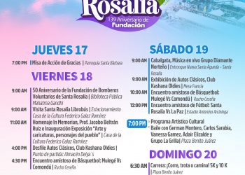 INVITA AYUNTAMIENTO DE MULEGÉ A LA INAUGURACIÓN DE LAS FIESTAS DE FUNDACIÓN DE SANTA ROSALÍA