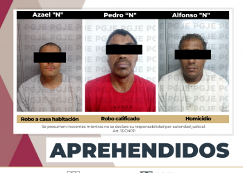 CUMPLIMENTA PGJE MANDAMIENTOS JUDICIALES A IMPUTADOS POR DIVERSOS DELITOS