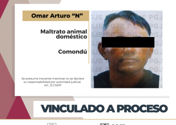 OBTIENE PGJE VINCULACIÓN A PROCESO CONTRA IMPUTADO POR MALTRATO ANIMAL DOMÉSTICO EN CIUDAD CONSTITUCIÓN
