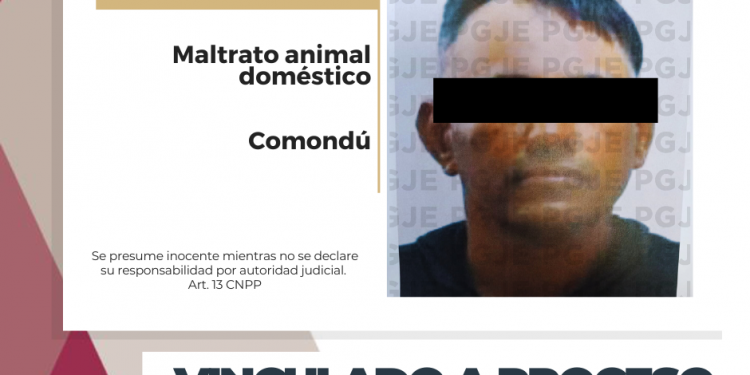 OBTIENE PGJE VINCULACIÓN A PROCESO CONTRA IMPUTADO POR MALTRATO ANIMAL DOMÉSTICO EN CIUDAD CONSTITUCIÓN