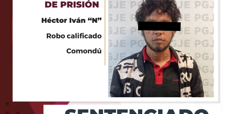 POR ROBO HÉCTOR IVÁN N ESTARÁ EN PRISIÓN MÁS DE 3 AÑOS