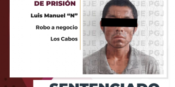 SENTENCIAN A 3 AÑOS Y 4 MESES DE PRISIÓN A HOMBRE POR ROBO A COPPEL EN LOS CABOS