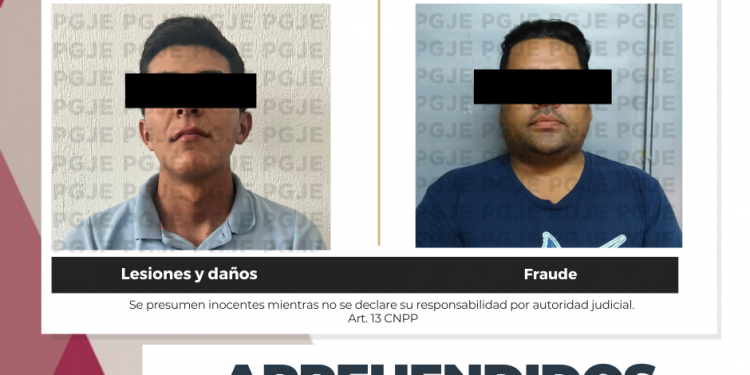 DETIENE PGJE A DOS HOMBRES EN LA PAZ Y LOS CABOS POR DIVERSOS DELITOS