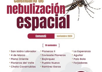 ESTE MARTES 19, INICIA OPERATIVO DE FUMIGACIÓN CONTRA EL MOSCO TRANSMISOR DEL DENGUE EN COMONDÚ