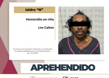 A 2 DÍAS DEL HOMICIDIO EN RIÑA REGISTRADO EN CABO SAN LUCAS APREHENDE PGJE A PROBABLE RESPONSABLE