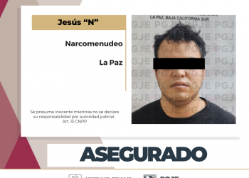EN LA PAZ ASEGURA PGJE A HOMBRE EN POSESIÓN DE NARCÓTICOS   