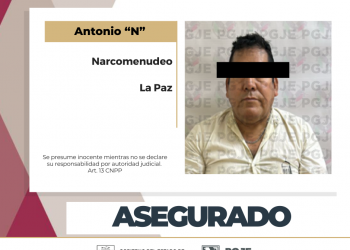 DETIENE PGJE A HOMBRE EN POSESIÓN DE NARCÓTICOS EN LA PAZ