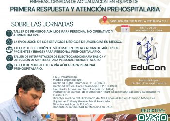 REALIZARÁN PRIMERAS JORNADAS DE ACTUALIZACIÓN EN EQUIPOS DE PRIMERA RESPUESTA Y ATENCIÓN PREHOSPITALARIA