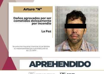 APREHENDE PGJE A SEGUNDO IMPUTADO POR EL DELITO DE DAÑOS COMETIDOS POR INCENDIO