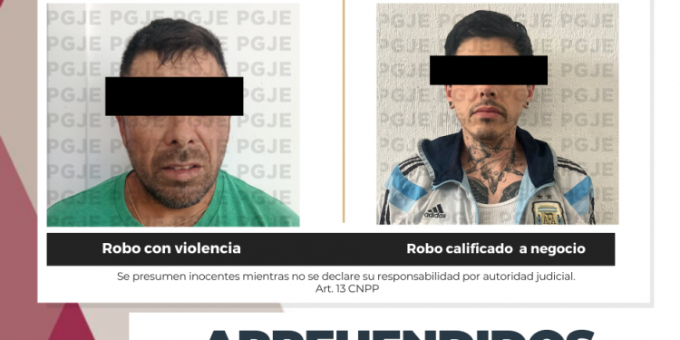 APREHENDE PGJE A 2 PERSONAS IMPUTADAS POR ROBO