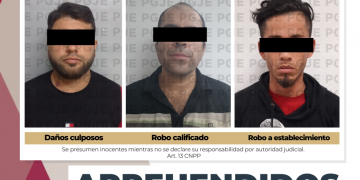 APREHENDE PGJE A 3 PERSONAS POR DIVERSOS DELITOS