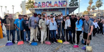 OOMSAPAS LOS CABOS PARTICIPA EN JORNADA DE LIMPIEZA EN LA DELEGACIÓN DE CABO SAN LUCAS