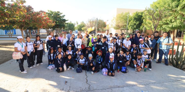 NIÑAS Y NIÑOS RECORREN SENDERO “VIRCUS”, UN ESPACIO EDUCATIVO Y CULTURAL DE LA UABCS