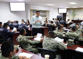 REFUERZAN FUNCIONES DE 115 ELEMENTOS DE SEGURIDAD PÚBLICA Y FUERZAS ARMADAS