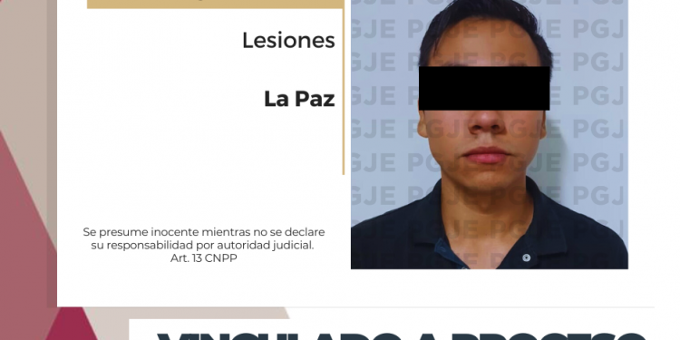 OBTIENE PGJE VINCULACIÓN A PROCESO DE SERGIO N IMPUTADO POR LESIONES EN LA PAZ