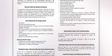 INJUVE LOS CABOS INVITA A MADRES JÓVENES A PARTICIPAR EN EL PROGRAMA DE APOYOS ECONÓMICOS 