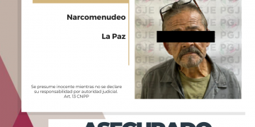 DETIENE PGJE A PRESUNTO DISTRIBUIDOR DE DROGA EN LA PAZ