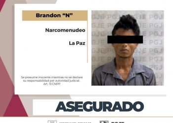ASEGURAN A HOMBRE EN POSESIÓN DE METANFETAMINAS EN LA PAZ