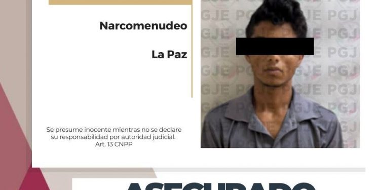 ASEGURAN A HOMBRE EN POSESIÓN DE METANFETAMINAS EN LA PAZ