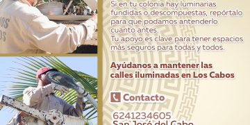 SE TIENE CUBIERTO UN 85% EL SERVICIO DE ALUMBRADO PÚBLICO EN CSL.