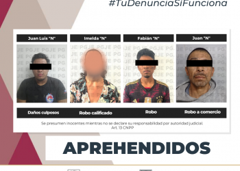 DETIENE PGJE A CUATRO  PERSONAS POR SU PROBABLE RELACIÓN EN DIVERSOS DELITOS EN BCS