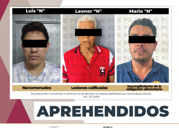DETIENE PGJE A TRES PERSONAS POR SU RELACIÓN EN DIVERSOS DELITOS EN BCS
