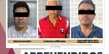 DETIENE PGJE A TRES PERSONAS POR SU RELACIÓN EN DIVERSOS DELITOS EN BCS