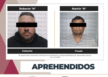 DETIENE PGJE A DOS PERSONAS CON ÓRDENES DE APREHENSIÓN PENDIENTES