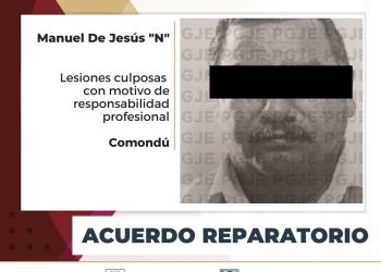 OBTIENE PGJE ACUERDO REPARATORIO PARA VÍCTIMA DE LESIONES CULPOSAS CON MOTIVO DE RESPONSABILIDAD PROFESIONAL
