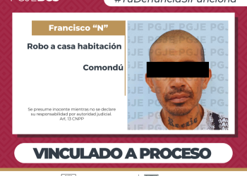 POR ROBO A CASA HABITACIÓN QUEDA EN PRISIÓN PREVENTIVA